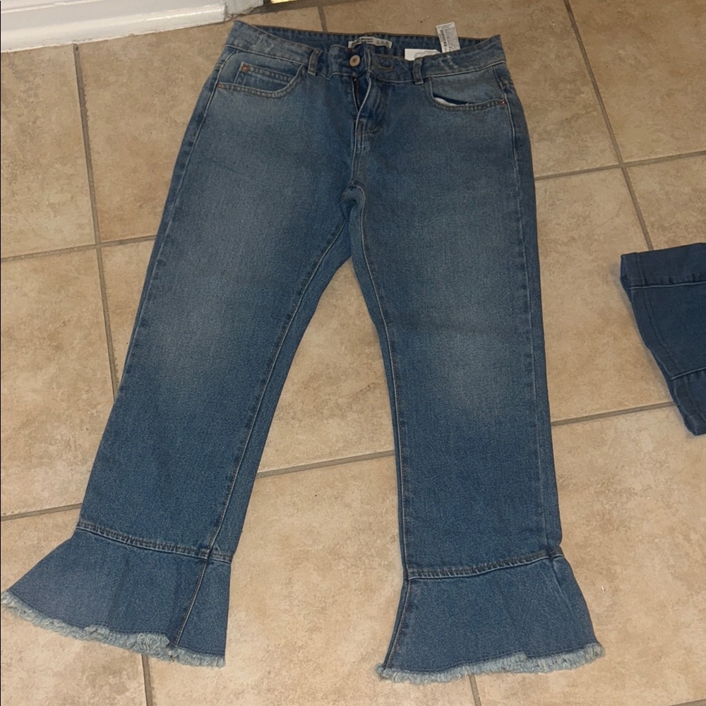 Zara Blue Flare Jeans